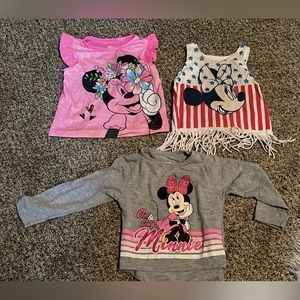 Minnie Mouse girls shirt lot